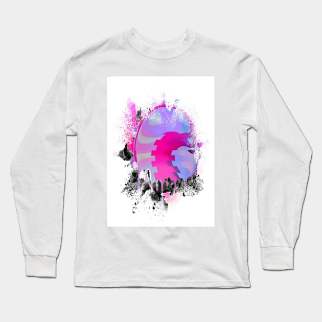 Towering wave graffiti abstract Long Sleeve T-Shirt by SilverPixieArt